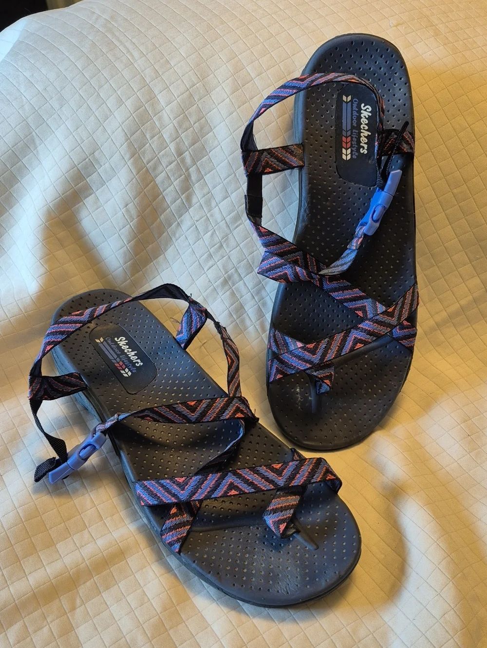 Skechers Outdoor Lifestyle Womens 11 Navy strap sandals